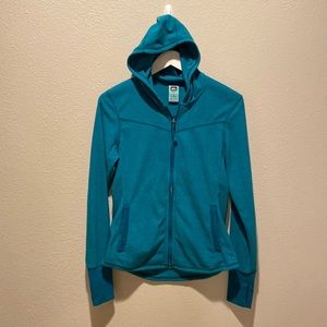 REI Jacket Greenlake hood teal Indian Ocean athletic size small‎